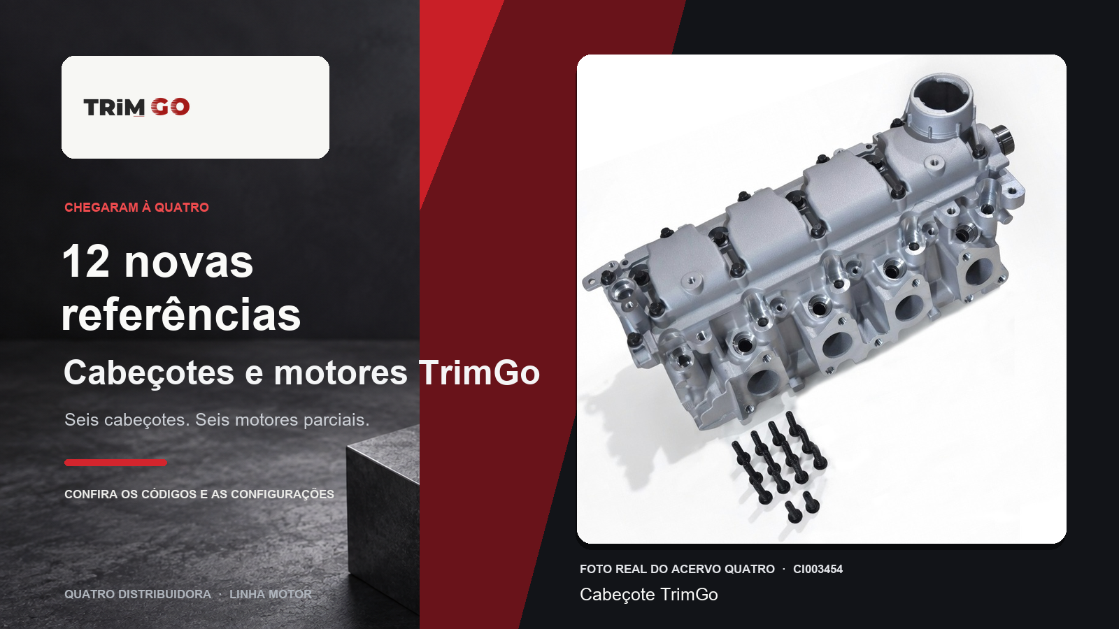 cabeçotes e motores TrimGo